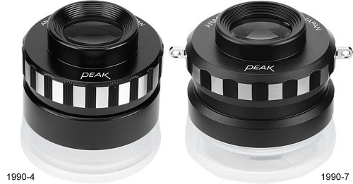 Peak 1990-4 4X and 1990-7 7X Anastigmatic Loupe